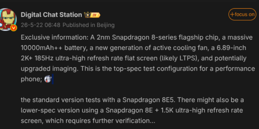 Honor Win 2 Pro Max Leak