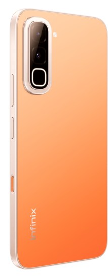 Infinix Hot 70 Thermo Orange's color changing back