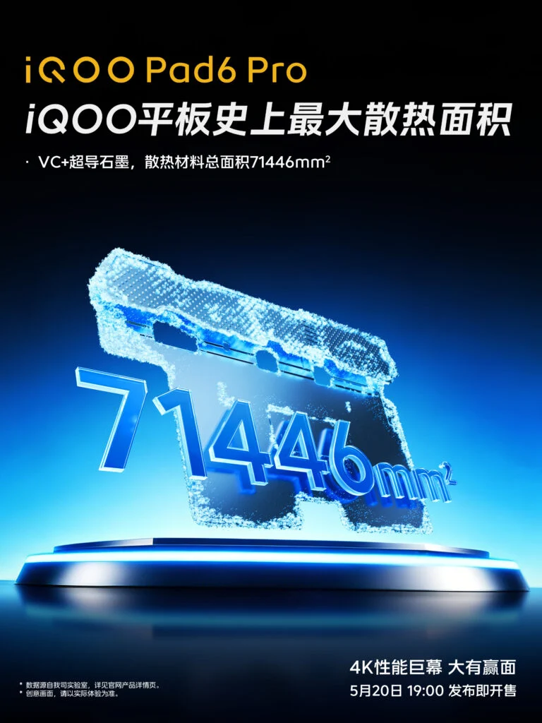 iQOO Pad6 Pro supports native 4K gaming in 13 titles on its 4K display