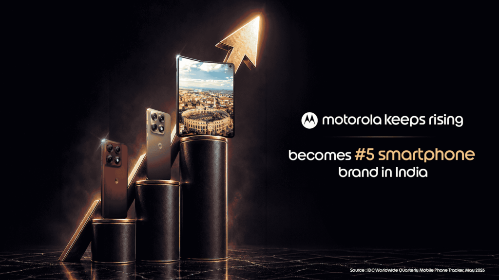 Motorola breaks into top 5 smartphone brands in India