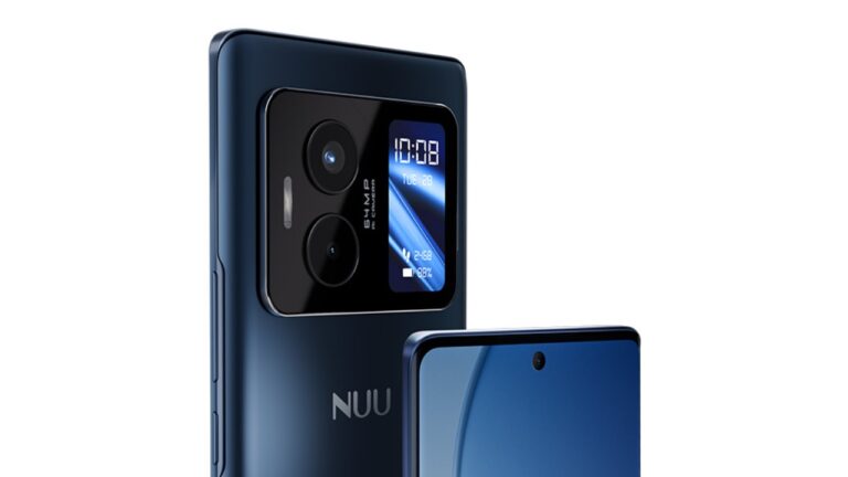 Nuu B40 5G has a 1.6-inch rear AMOLED display for notifications, music controls, and more