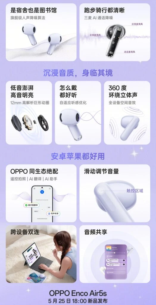 Oppo Enco Air 5s specs detailed days before