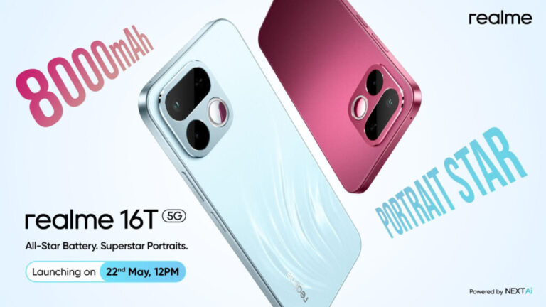 Realme 16T con batteria da 8.000 mAh