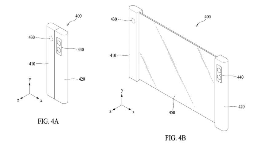 Samsung patents two rollable phone designs; one hides soft display completely inside