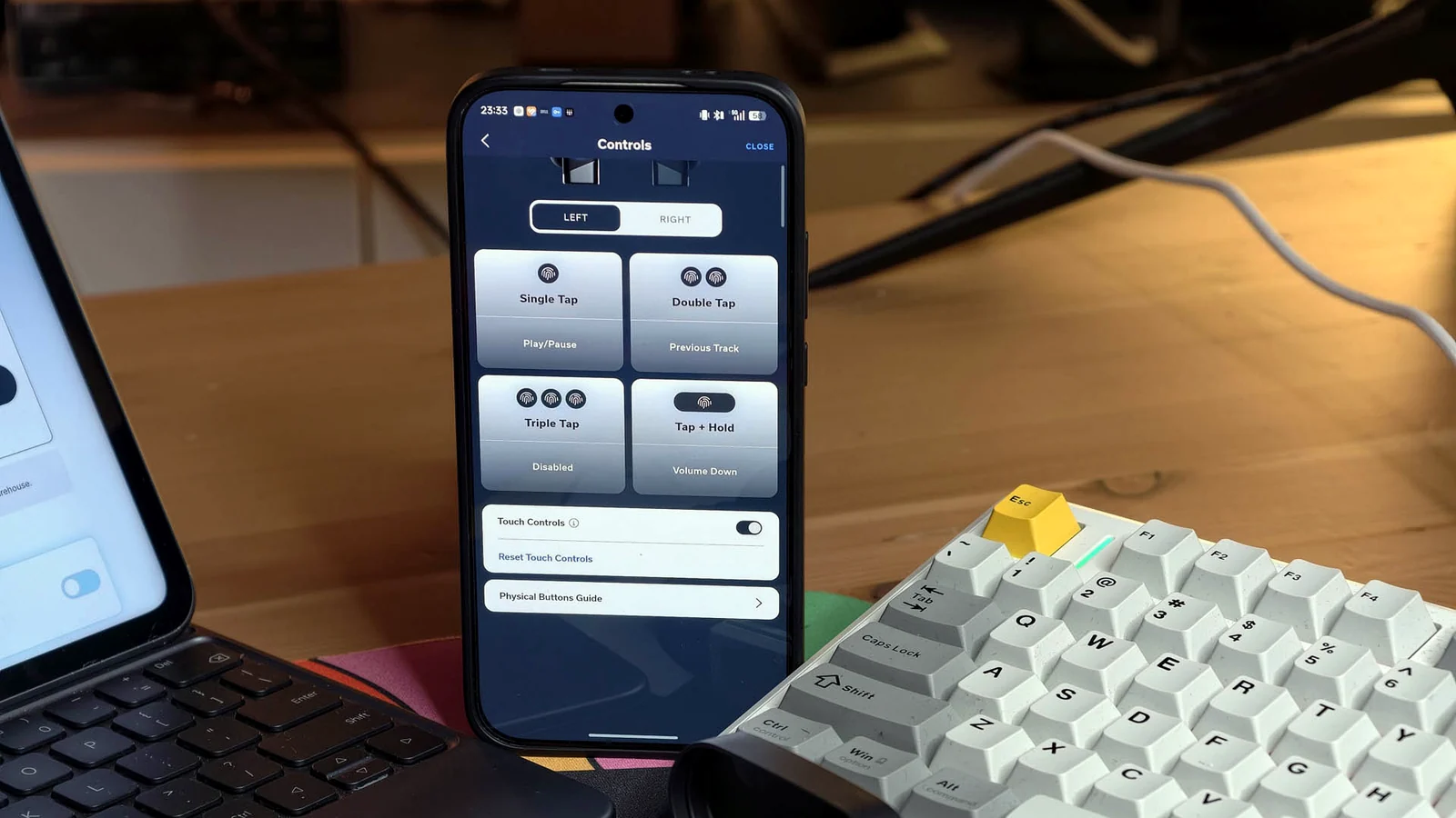Impostazioni delle Status Audio Pro X nella app Status Hub