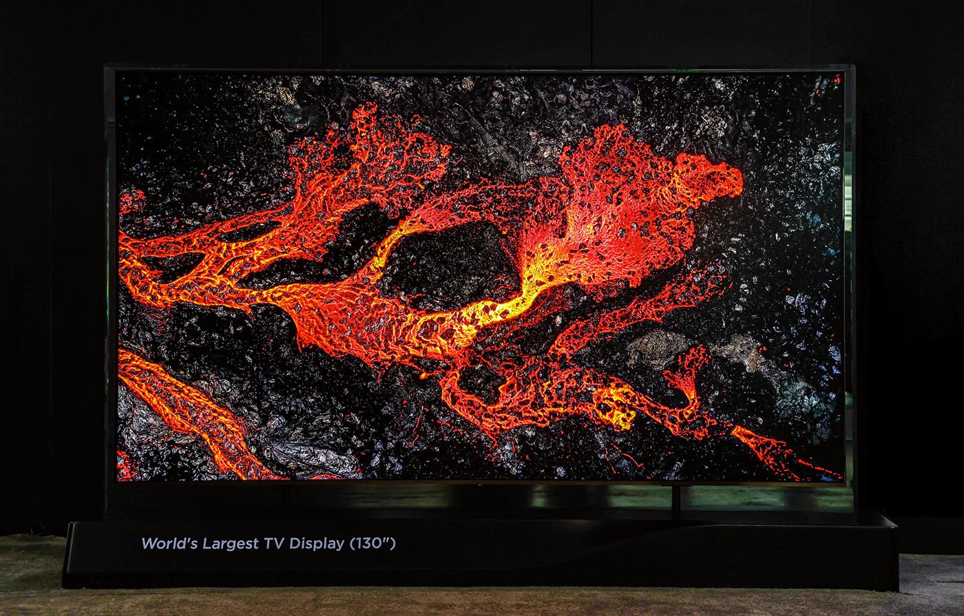 TCL mostra un TV LCD RGBC e un modello da 130 pollici