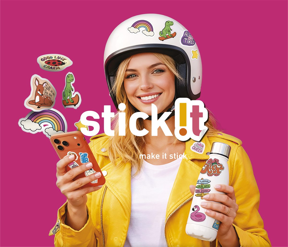 Servizio SBS Stick!t per creare sticker personalizzati in negozio