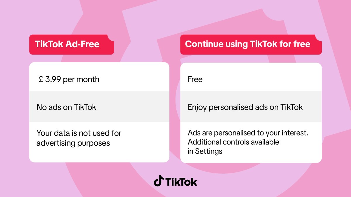 TikTok is rolling out an ad-free subscription tier in the UK