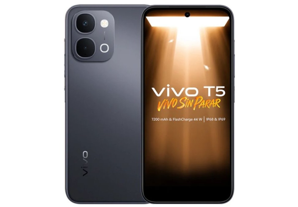 vivo T5 quietly debuts with a 7,200mAh battery, IP69 rating