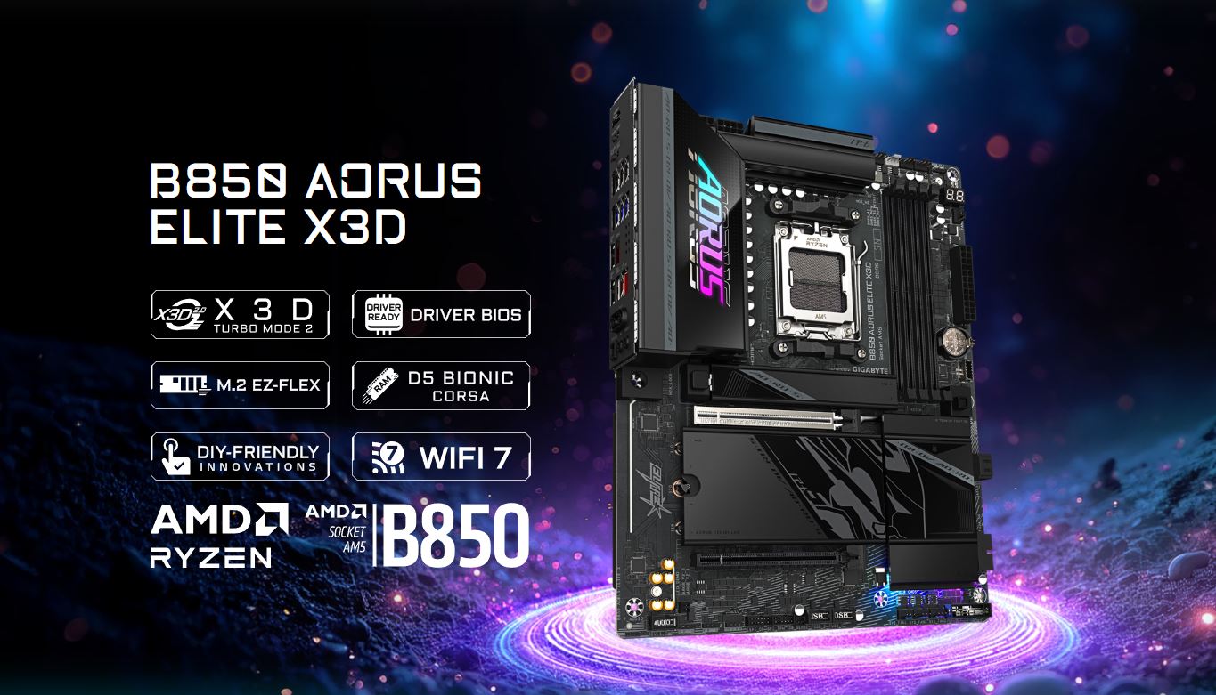 GIGABYTE B850 AORUS Elite X3D