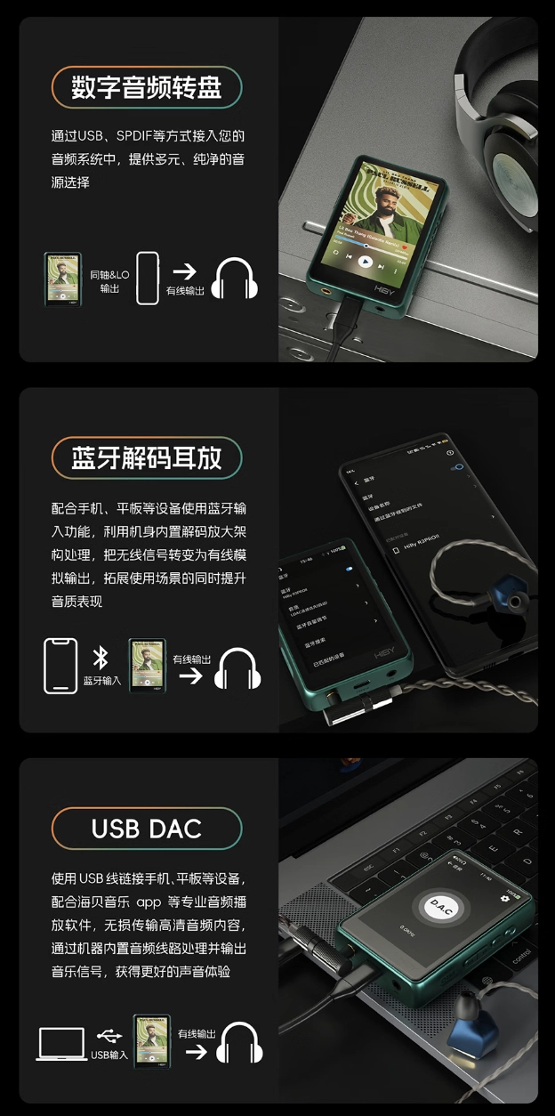 海贝 R3Pro II 便携式 HiFi 音乐播放器发售:双 CS43198 DAC、4000mAh 电池,1198 元