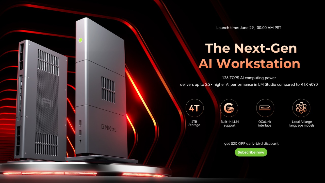GMKtec EVO-X3: mini PC AI workstation con Ryzen AI Max+ 395