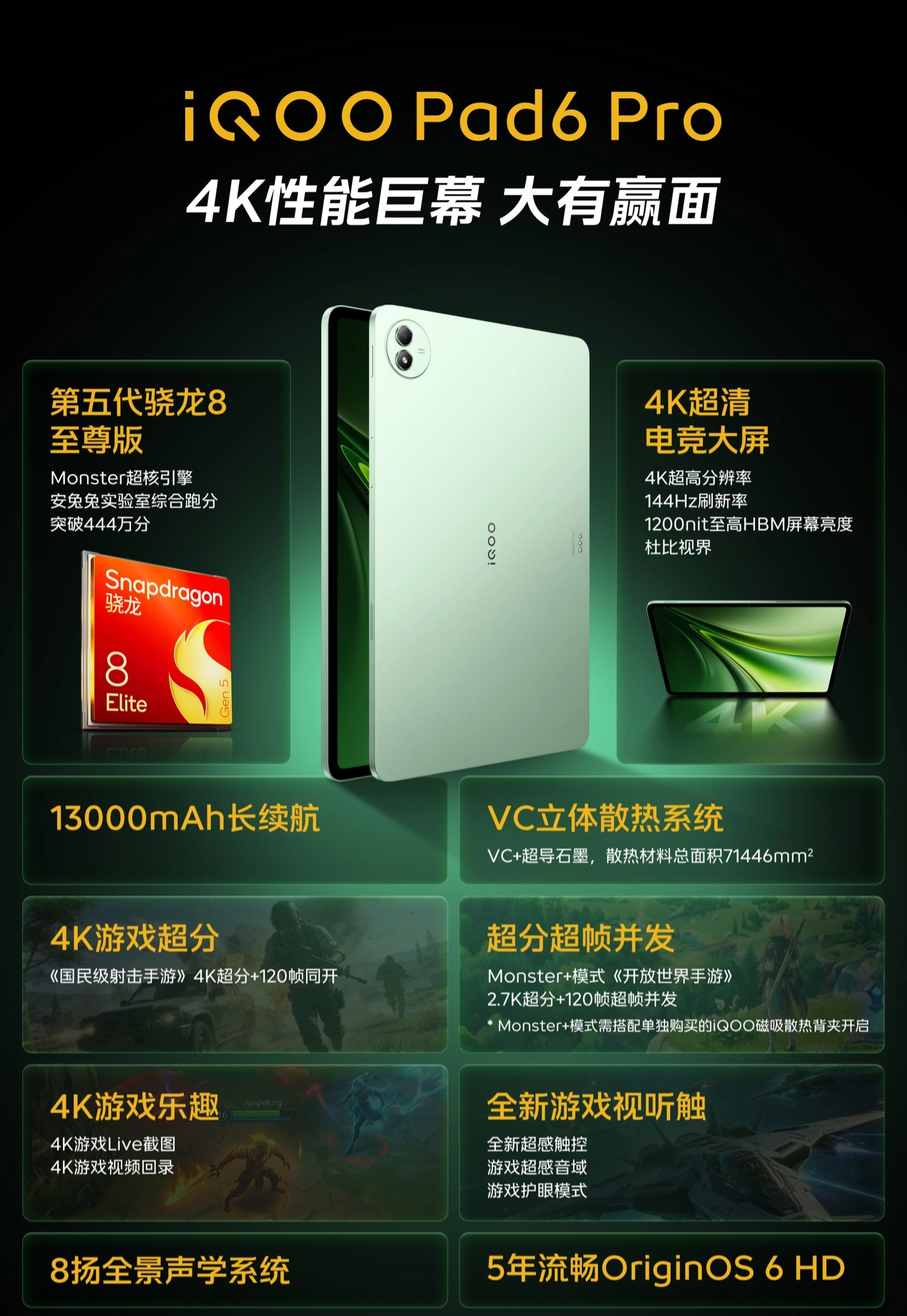 消息称 iQOO 电竞性能小平板下半年登场,有望行业首搭第六代骁龙 8 至尊版芯片