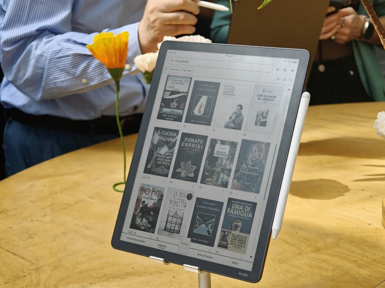 Interfaccia documenti su Kindle Scribe
