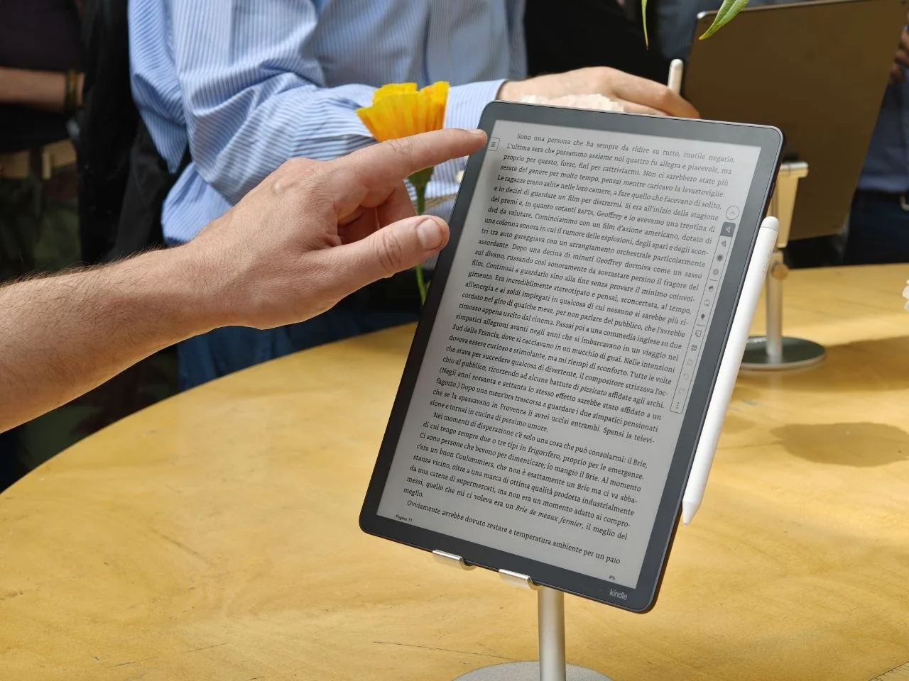 Kindle Scribe in modalità lettura