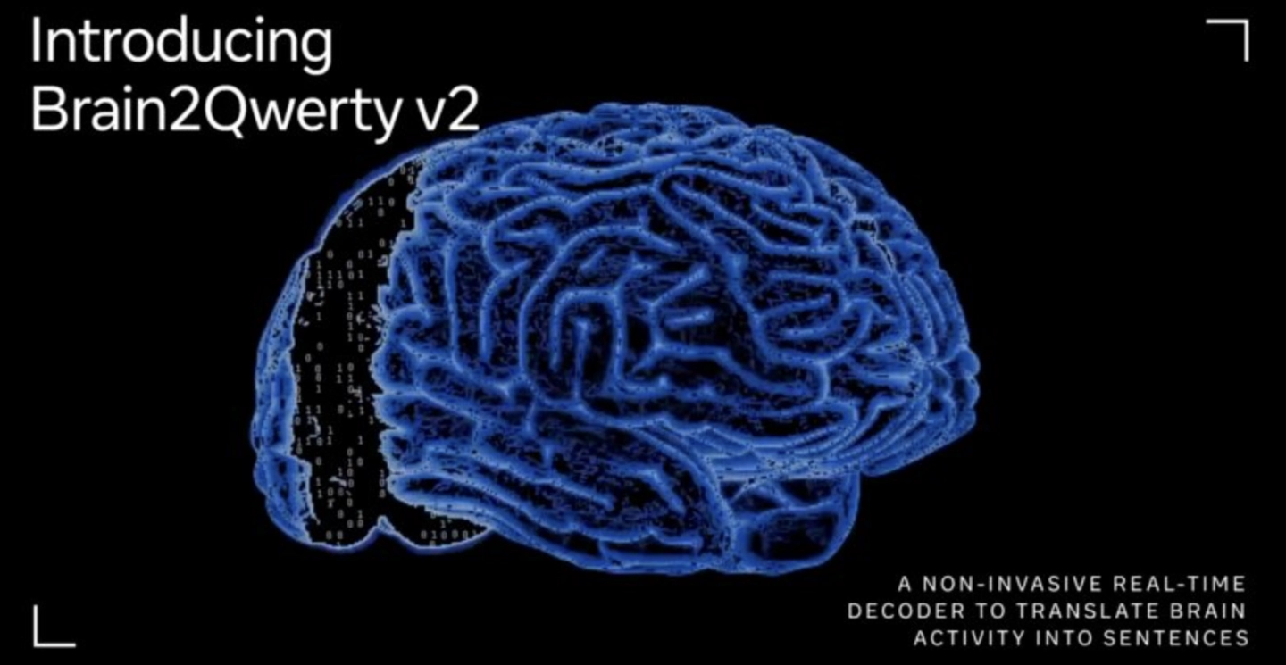 Meta Brain2Qwerty v2, l’AI legge il linguaggio dai segnali cerebrali con picchi del 78%