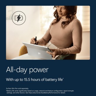 Up to 15.5 hours of battery life