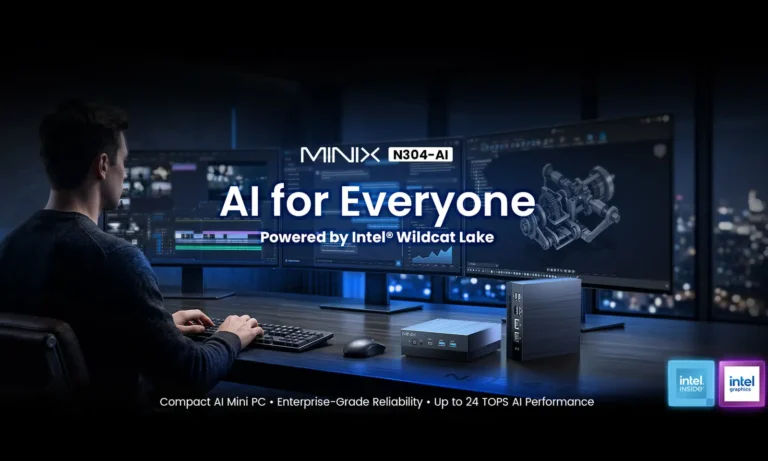 MINIX N304-AI Mini Host con Core 3 304 e doppia LAN