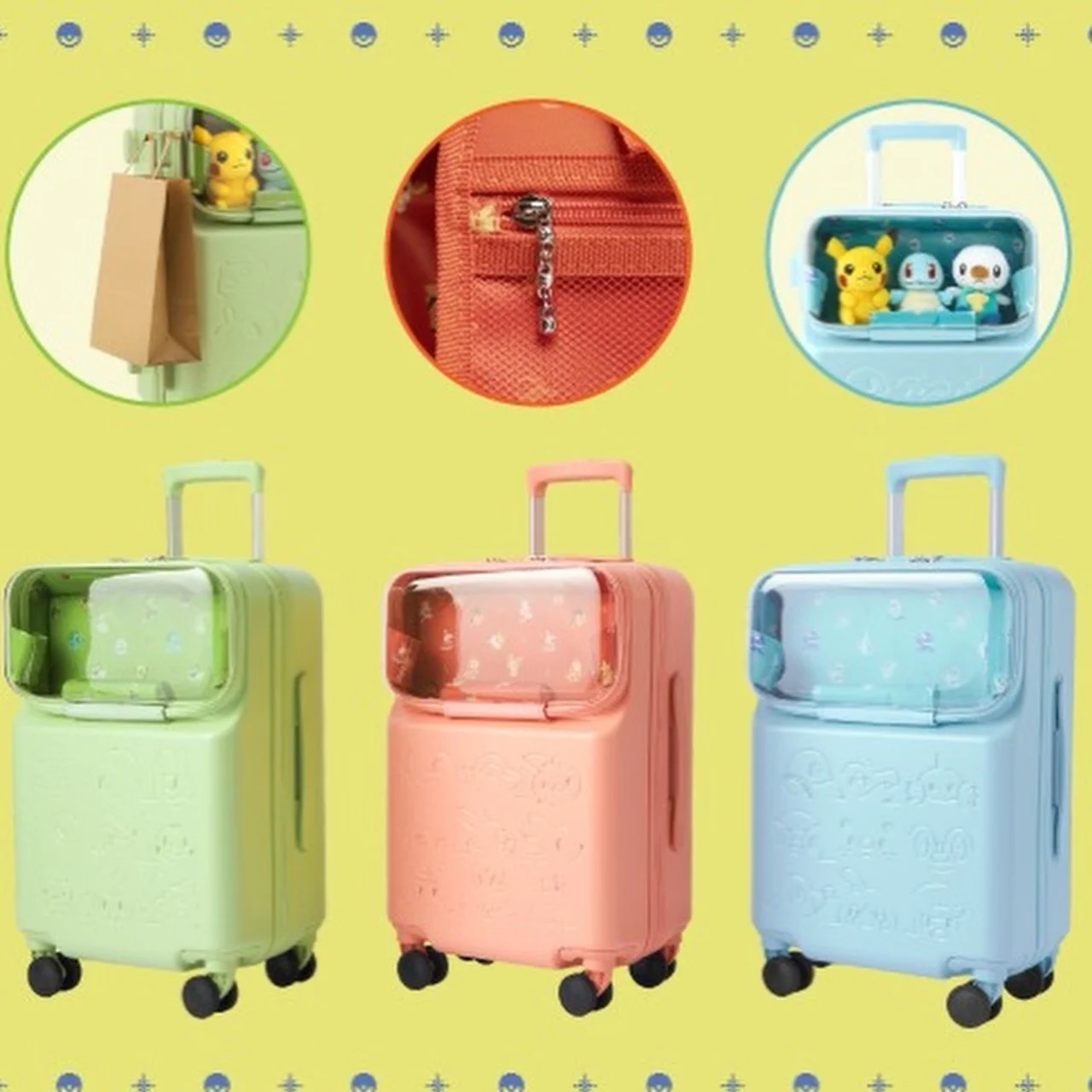 This $163 Pokémon Carry-On Has a Window Just for Your Plushies