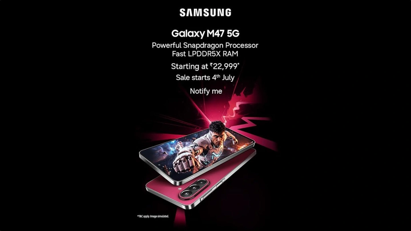 三星印度发布 Galaxy M47 中端手机:6000mAh 电池 +45W 快充