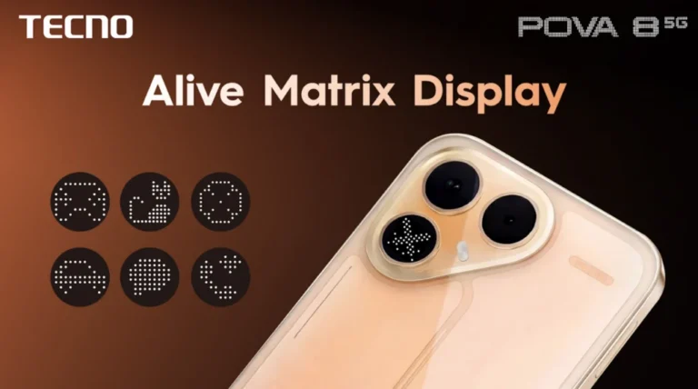 TECNO POVA 8 5G con batteria da 8.000 mAh e display 144 Hz