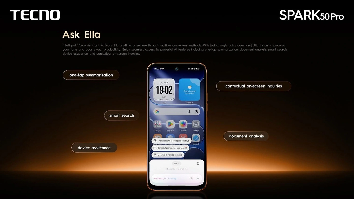 传音推出 Tecno Spark 50 Pro 手机:6.78 英寸 120Hz LCD 屏,联发科 Helio G100U 芯片