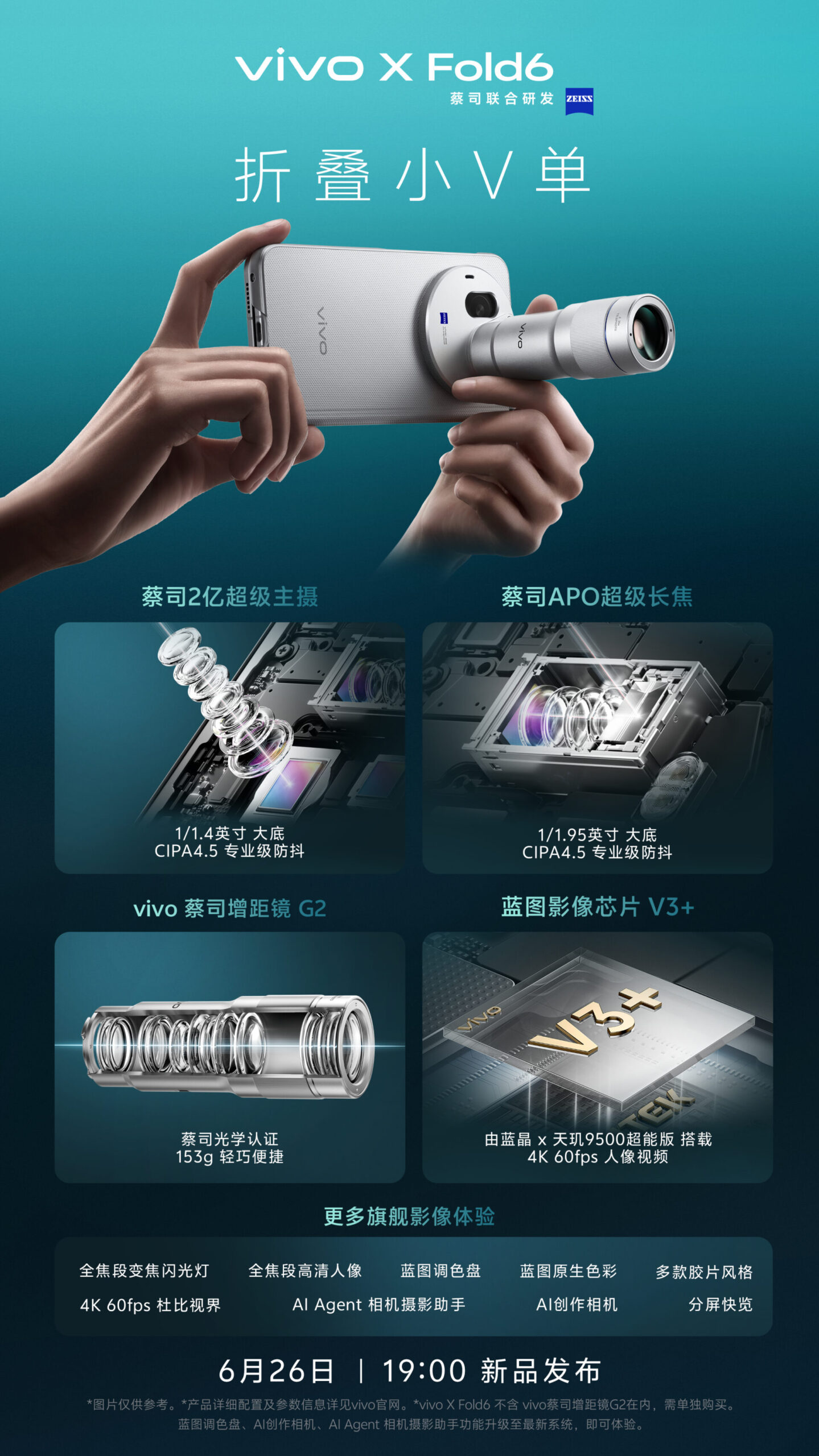 Vivo X Fold 6’s core specifications