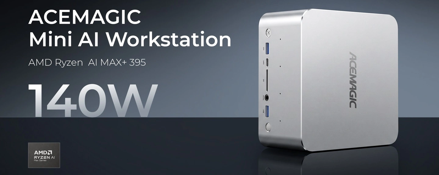 ACEMAGIC F9A ufficiale: mini workstation da 2,1 litri con Ryzen AI Max+ 395