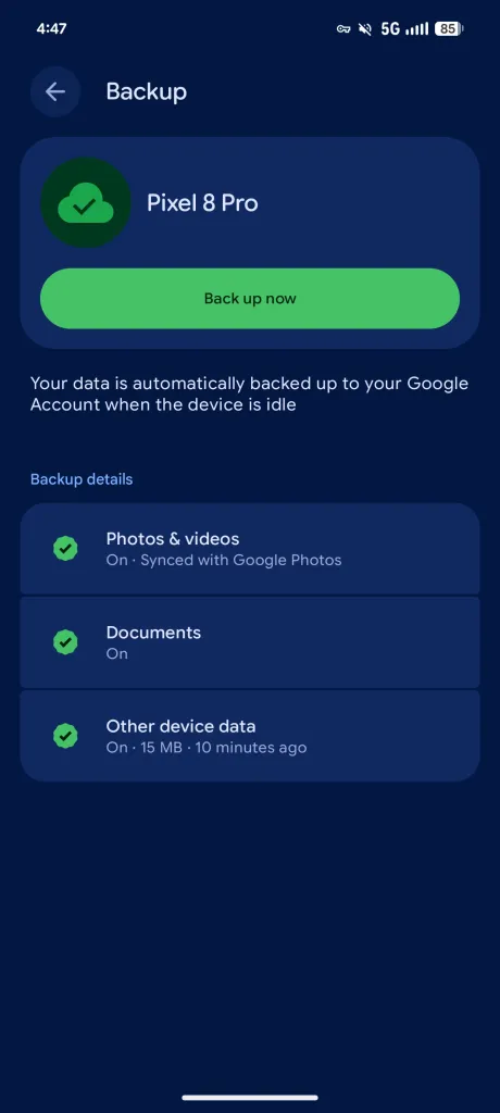 Android rolls out local ‘Documents’ backup that syncs to Google Drive