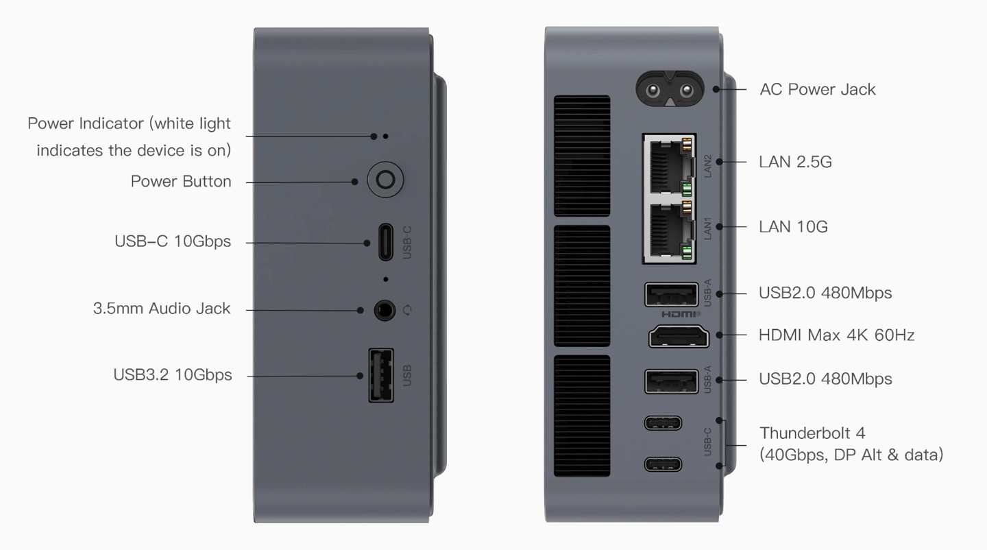 零刻 EQi 304 迷你主机海外上市:行业首发 Wildcat Lake + UFS 3.1 闪存,双雷电 4 + 双网口