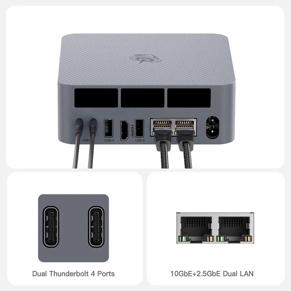 零刻 EQi 304 迷你主机海外上市:行业首发 Wildcat Lake + UFS 3.1 闪存,双雷电 4 + 双网口