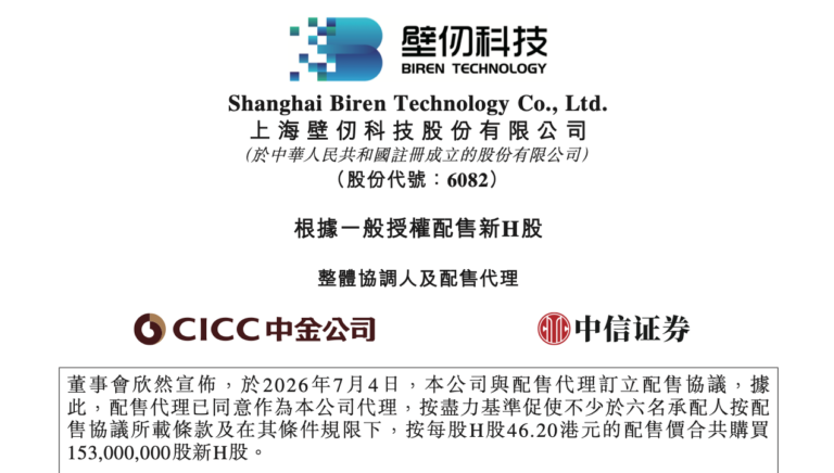 Biren Technology raccoglie 7,07 miliardi a Hong Kong per le nuove GPGPU