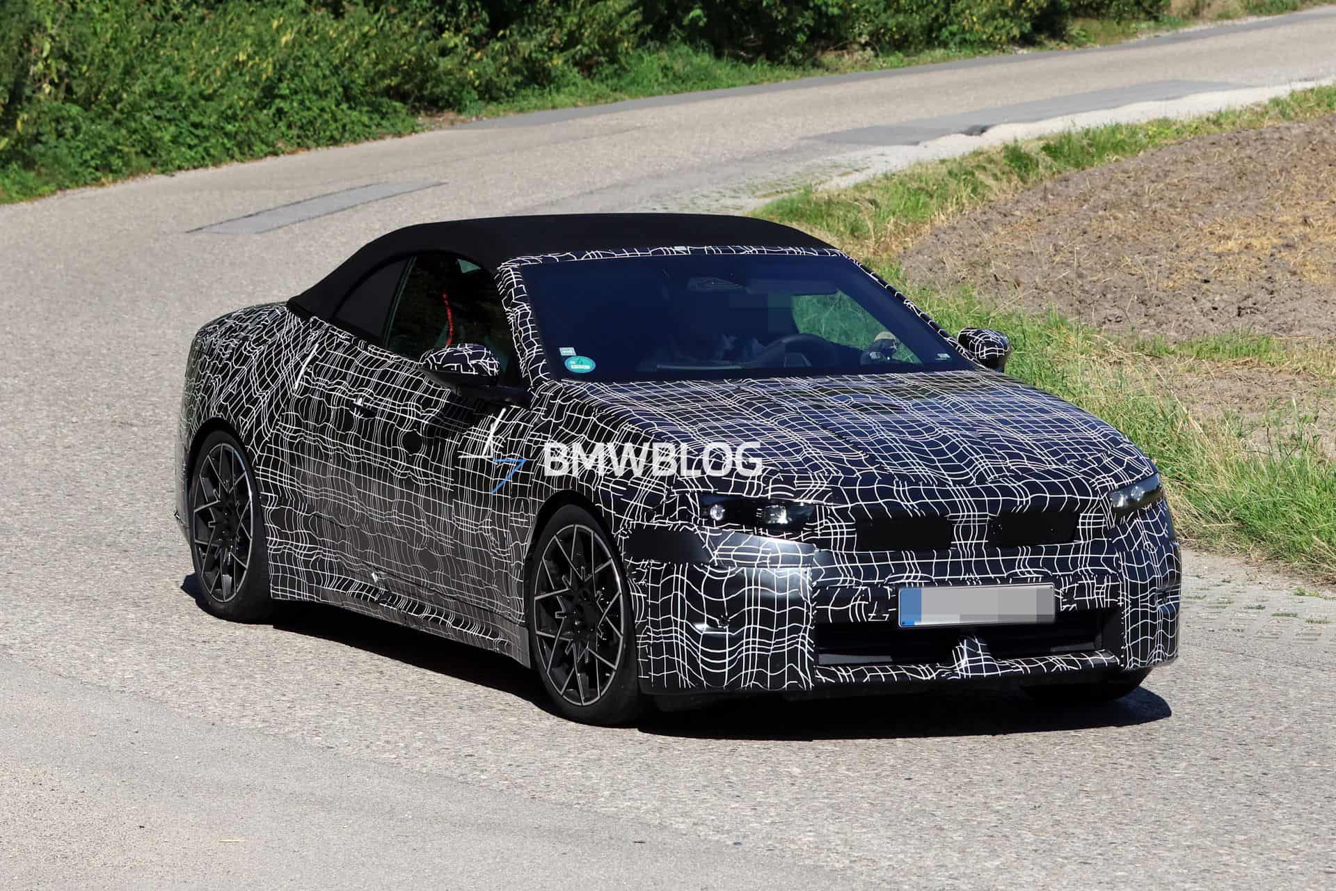 BMW i4 Cabrio, prime foto spia della cabrio elettrica Neue Klasse