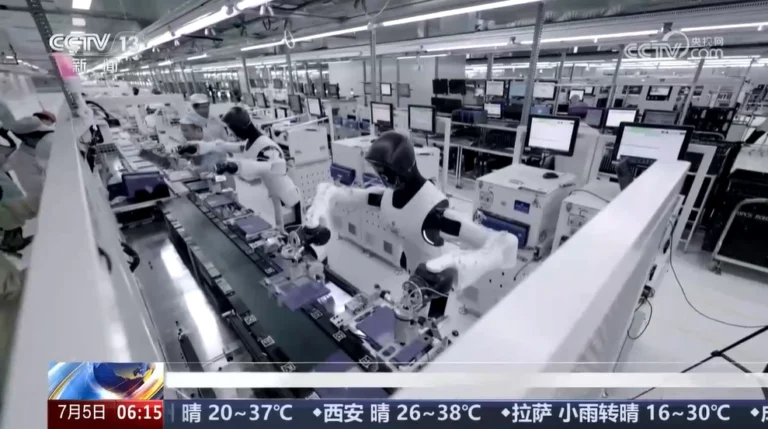 Export robot dalla Cina