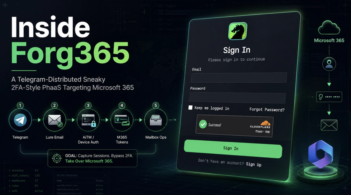 Forg365, scoperta piattaforma di phishing in abbonamento contro Microsoft 365