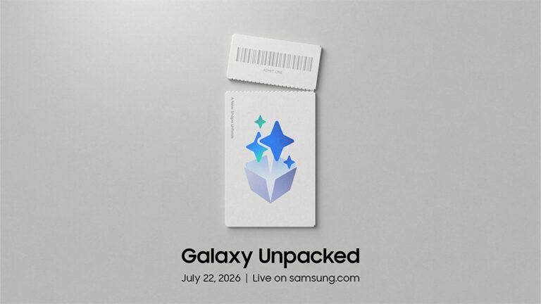 Invito ufficiale Samsung Galaxy Unpacked luglio 2026