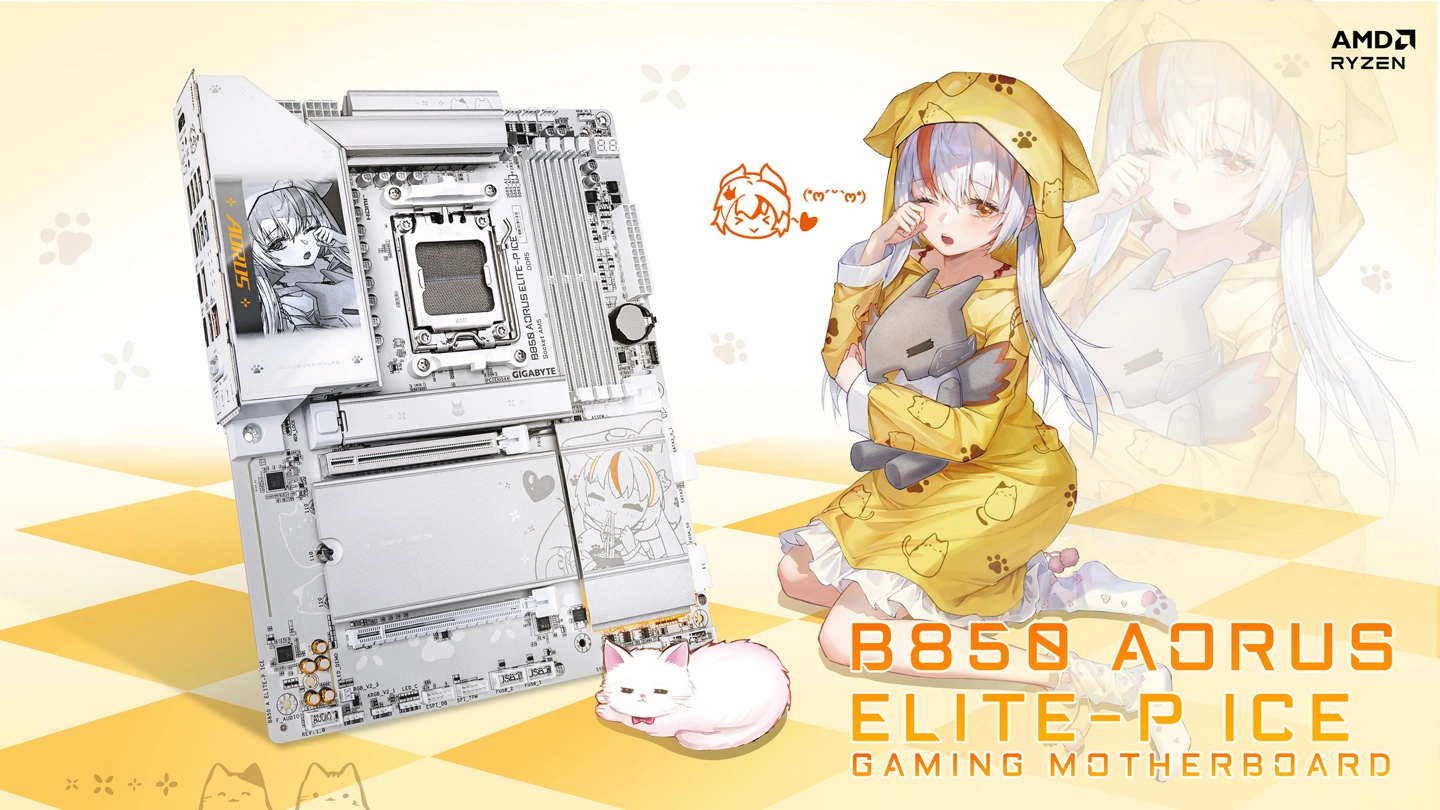 Gigabyte B850 AORUS ELITE-P ICE e ELITE X3D ufficiali