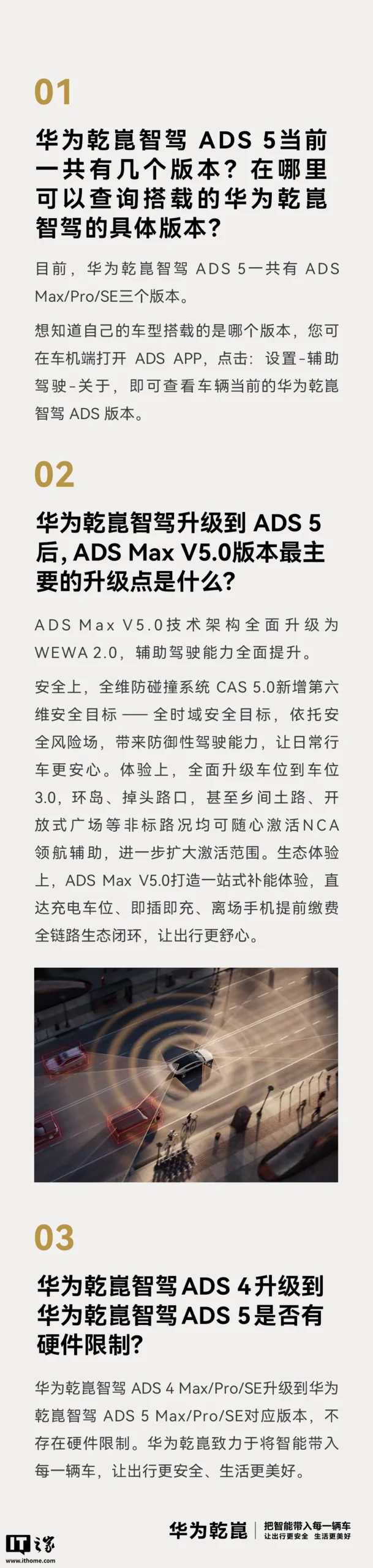 华为:乾崑智驾 ADS 4 升级至 ADS 5 不存在硬件限制