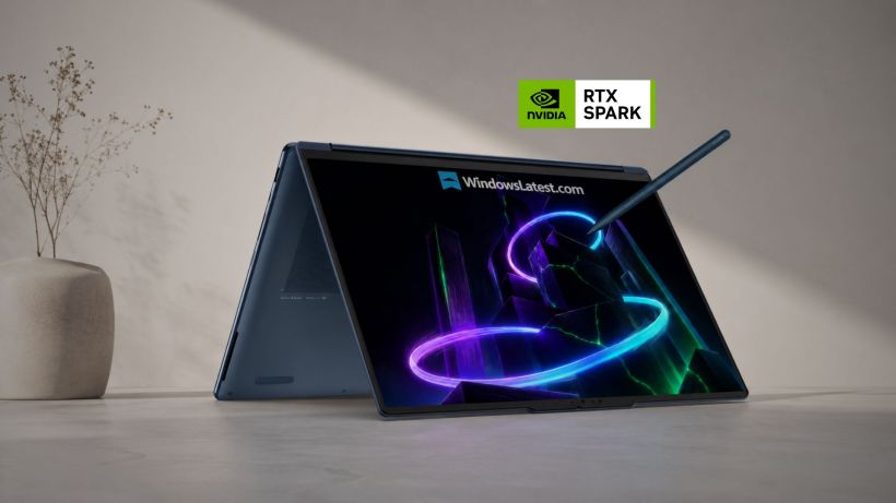 Lenovo Yoga 9n svelato: convertibile con Nvidia RTX Spark e OLED 2.8K