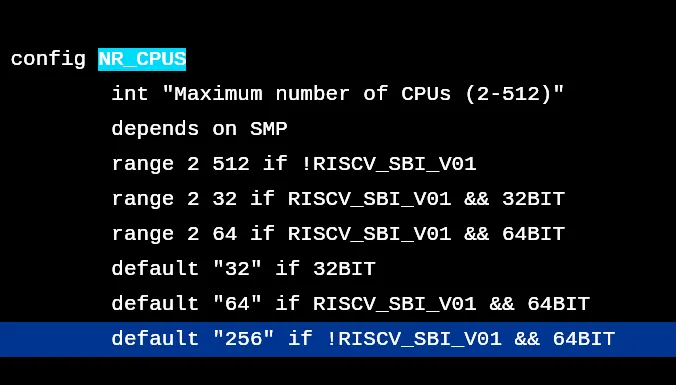 Linux 7.2-rc2 alza a 256 core il limite predefinito per RISC-V