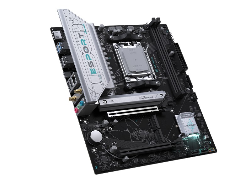 铭瑄 MS-eSport B850M WIFI6E 主板发售:8+2+1 相供电、“冰蓝星环”外观设计,849 元