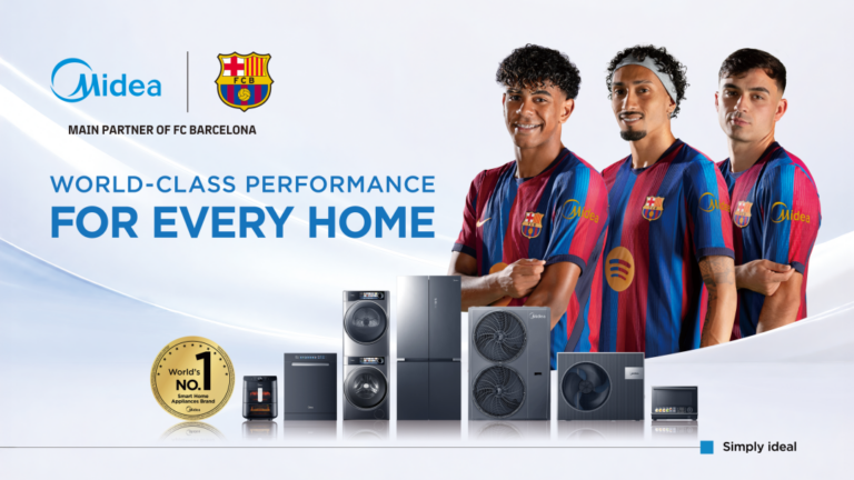 Midea firma con il Barcellona logo ufficiale