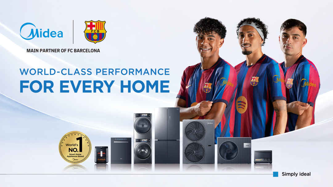 Midea firma con il Barcellona logo ufficiale
