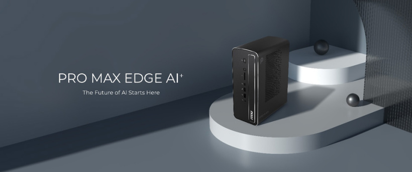 MSI PRO MAX EDGE AI+ ufficiale: desktop compatto da 4L con Ryzen AI Max+ 300
