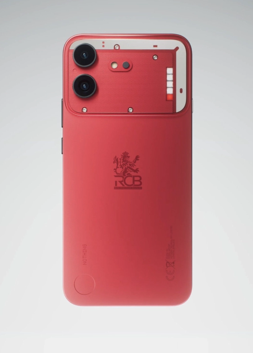 Nothing Phone(4b)手机外观官宣,还将推出印度板球超级联赛 RCB 球队联名款