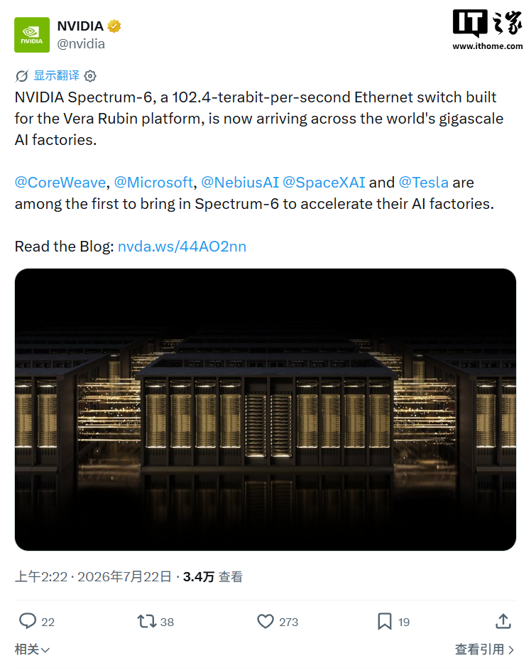 NVIDIA Spectrum-6 con 102