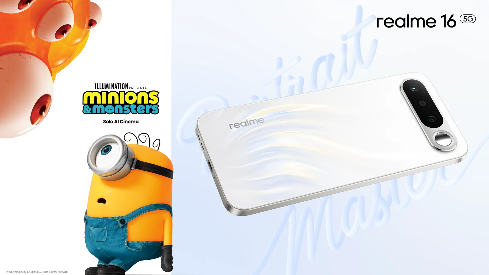 realme smartphone e Minions & Monsters