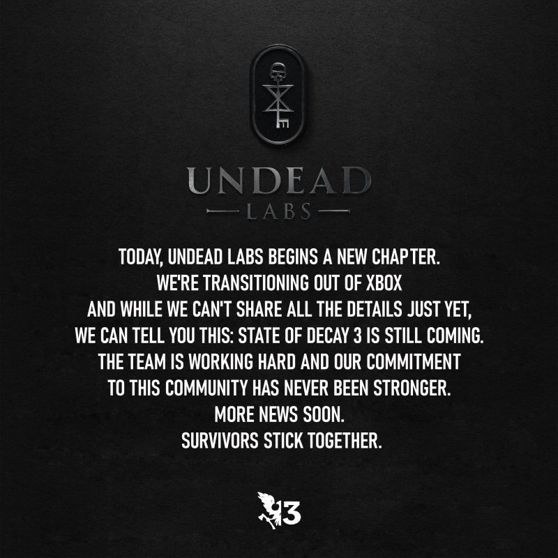 State of Decay 3 confermato