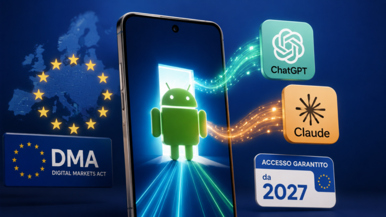 UE: Google dovrà aprire Android a ChatGPT e Claude entro il 2027