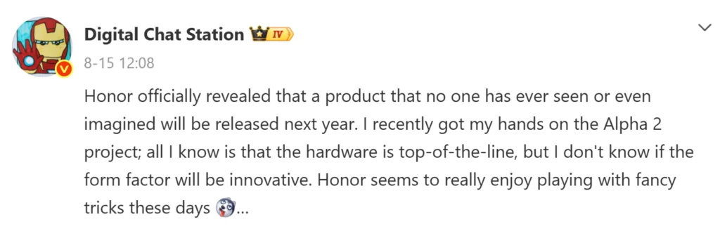 Honor’s wide foldable could